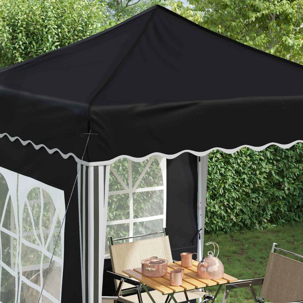 Pop-up šventinis palapinė 195 x 195 x 245 cm Antracito