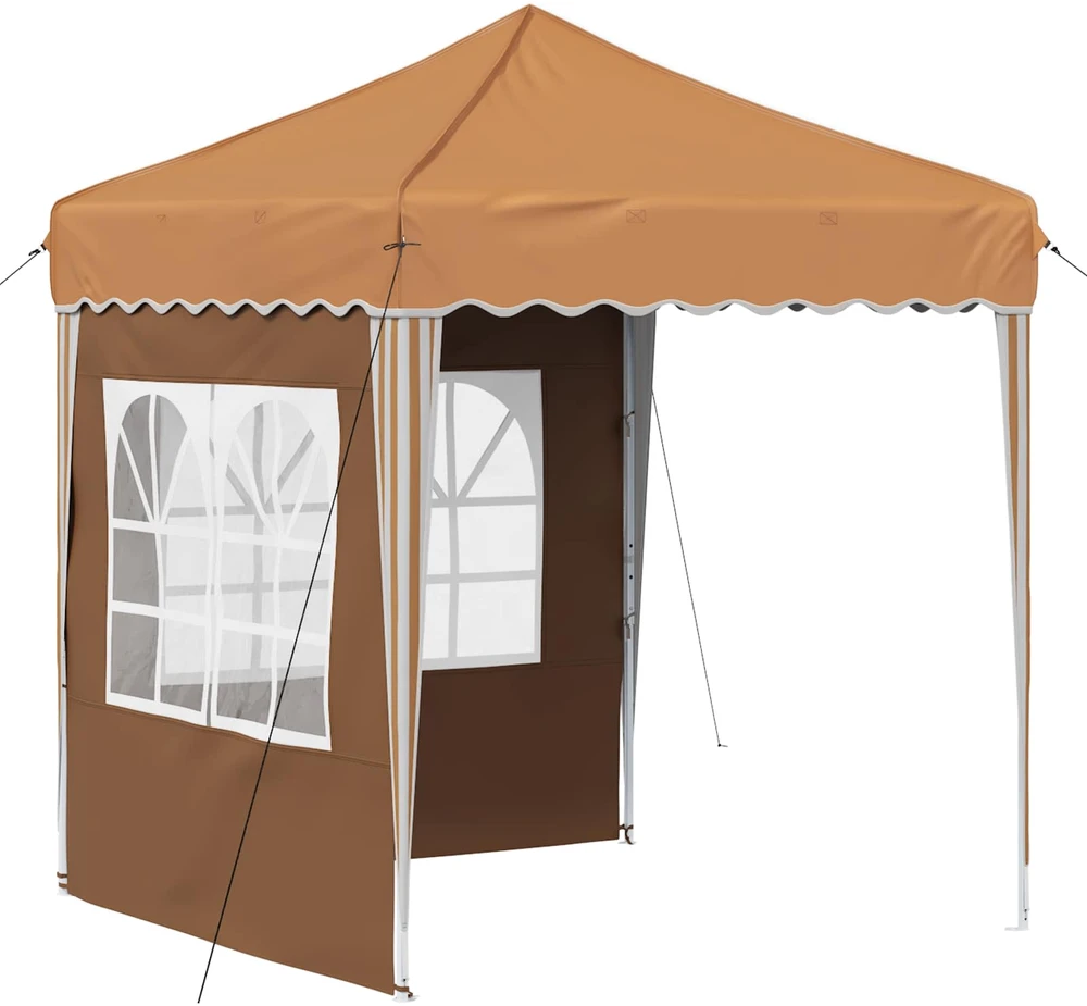 Pop-up šventinis palapinė 195 x 195 x 245 cm Smėlio