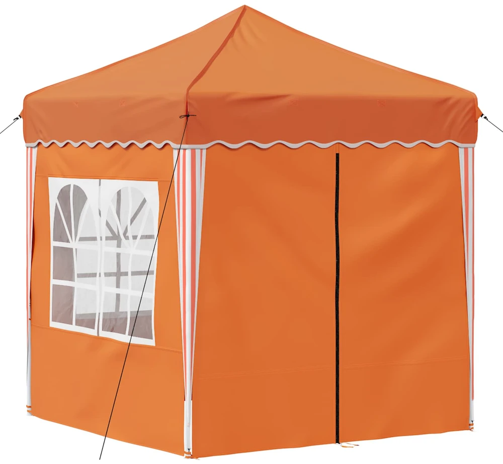 Pop-up šventinis palapinė 195 x 195 x 245 cm Oranžinė