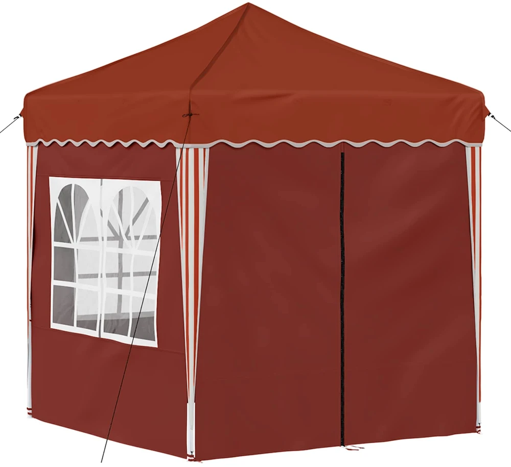 Pop-up šventinis palapinė 195 x 195 x 245 cm Terakotos