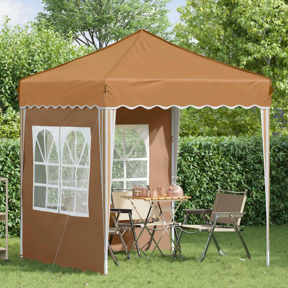 Pop-up šventinis palapinė 195 x 195 x 245 cm Smėlio