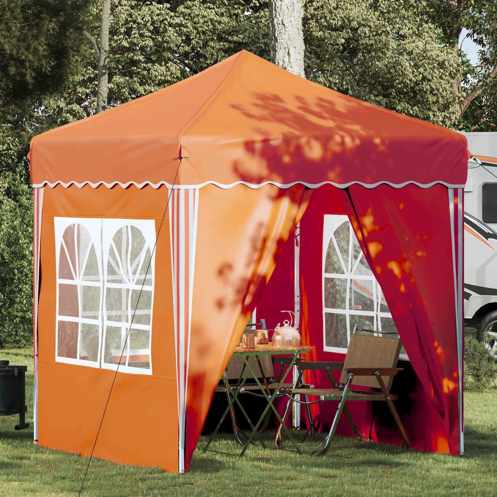 Pop-up šventinis palapinė 195 x 195 x 245 cm Oranžinė