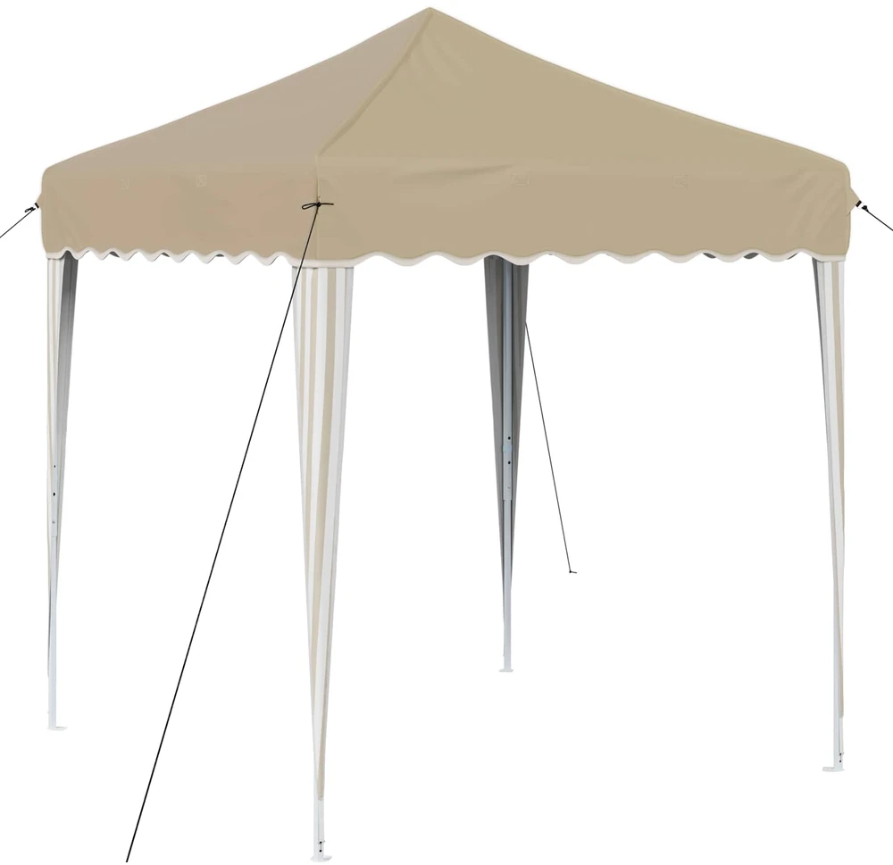 Pop-up šventinis palapinė 195 x 195 x 245 cm Kreminė