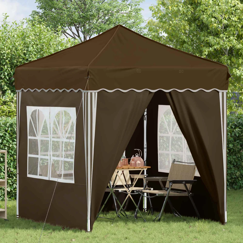 Pop-up šventinis palapinė 195 x 195 x 245 cm Taupe