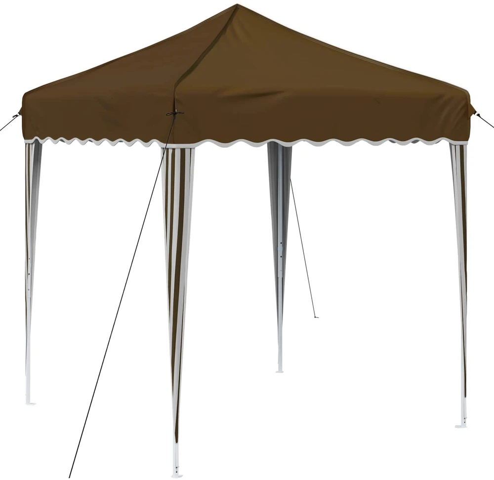 Pop-up šventinis palapinė 195 x 195 x 245 cm Taupe