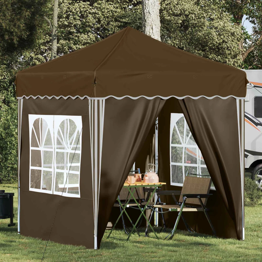 Pop-up šventinis palapinė 195 x 195 x 245 cm Taupe