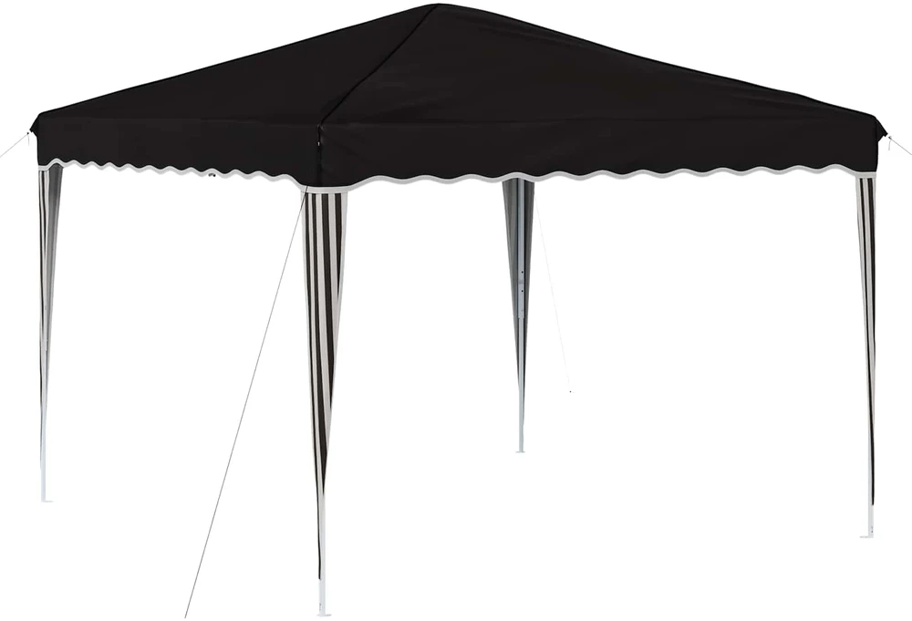 Pop-up šventinis palapinė 288 x 288 x 245 cm Juoda