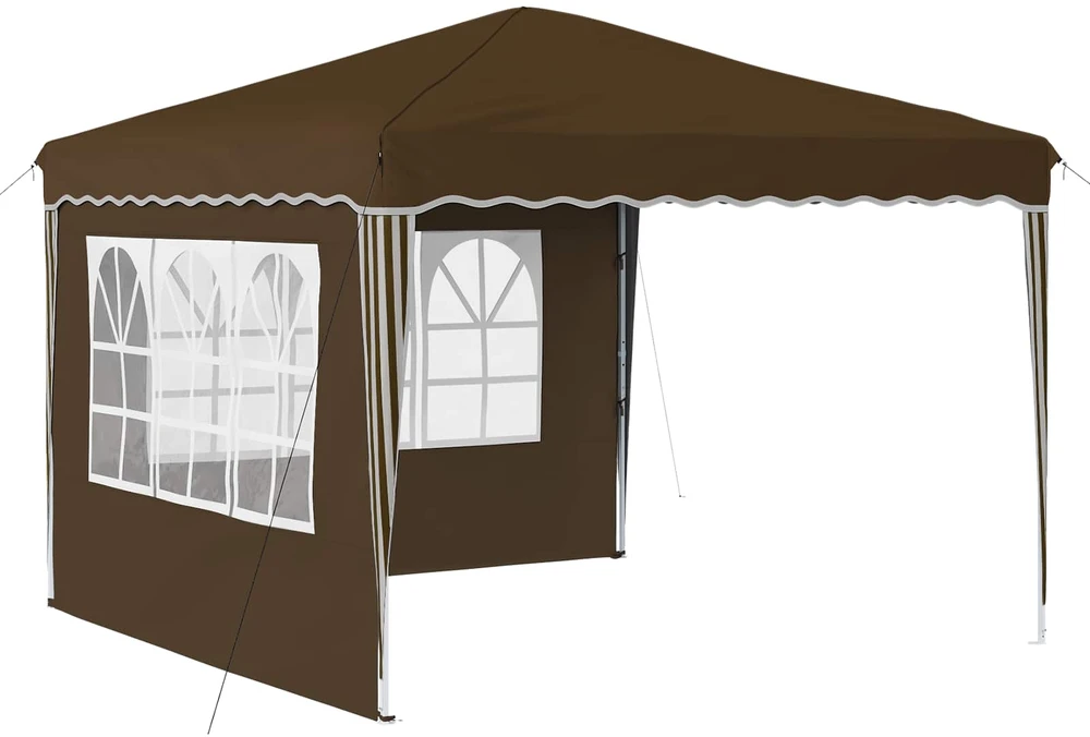 Pop-up šventinis palapinė 288 x 288 x 245 cm Taupe