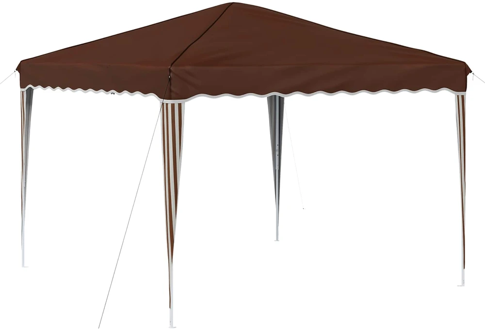 Pop-up šventinis palapinė 288 x 288 x 245 cm Ruda