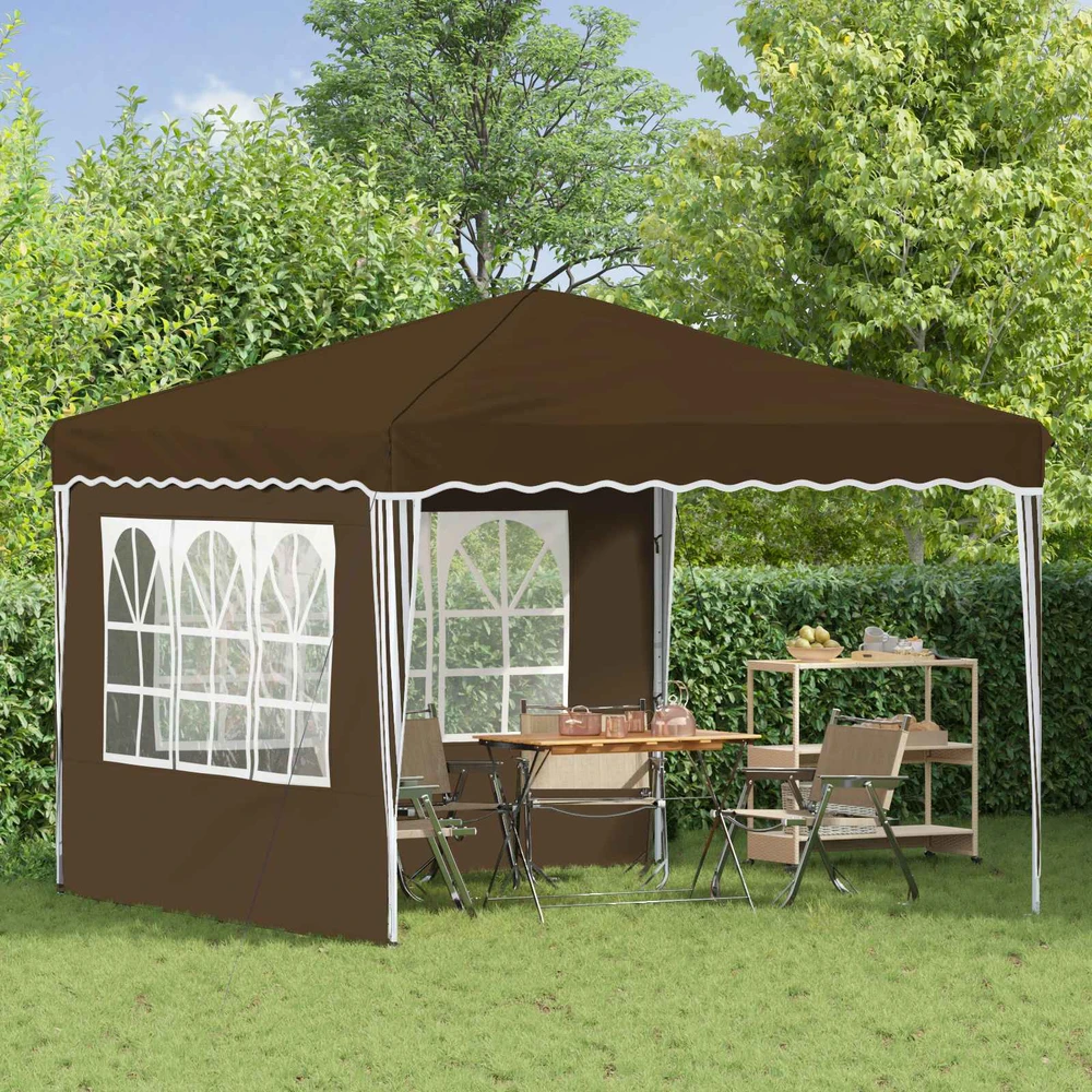 Pop-up šventinis palapinė 288 x 288 x 245 cm Taupe