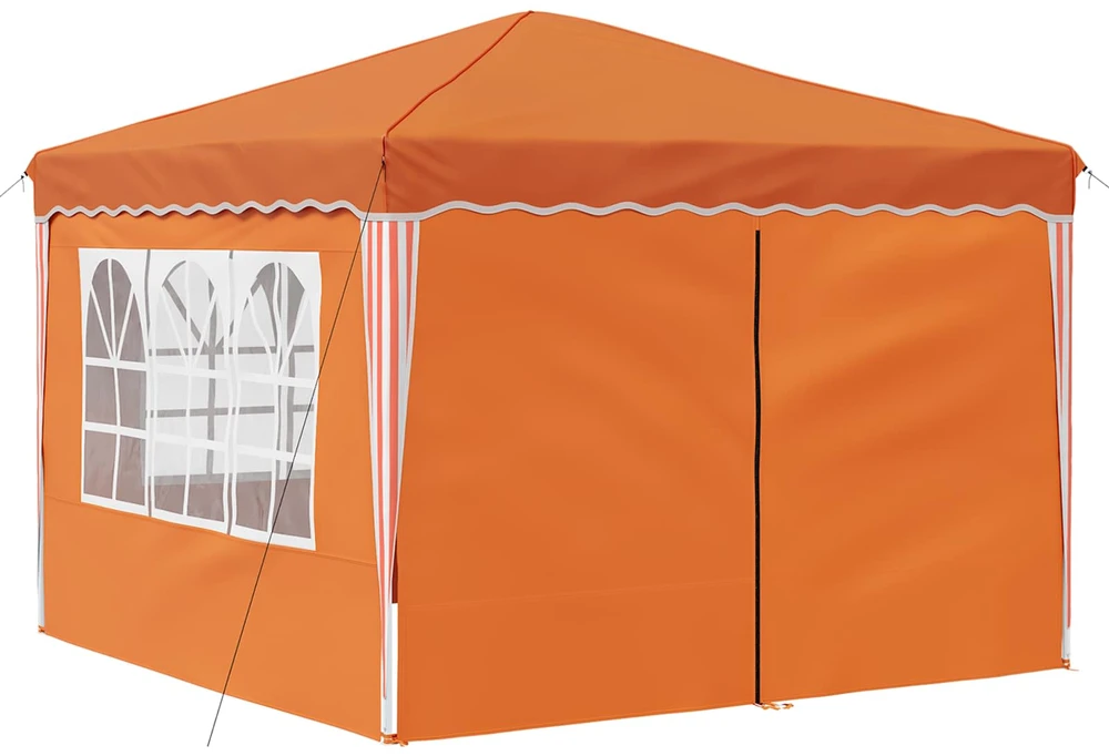 Pop-up šventinis palapinė 288 x 288 x 245 cm Oranžinė