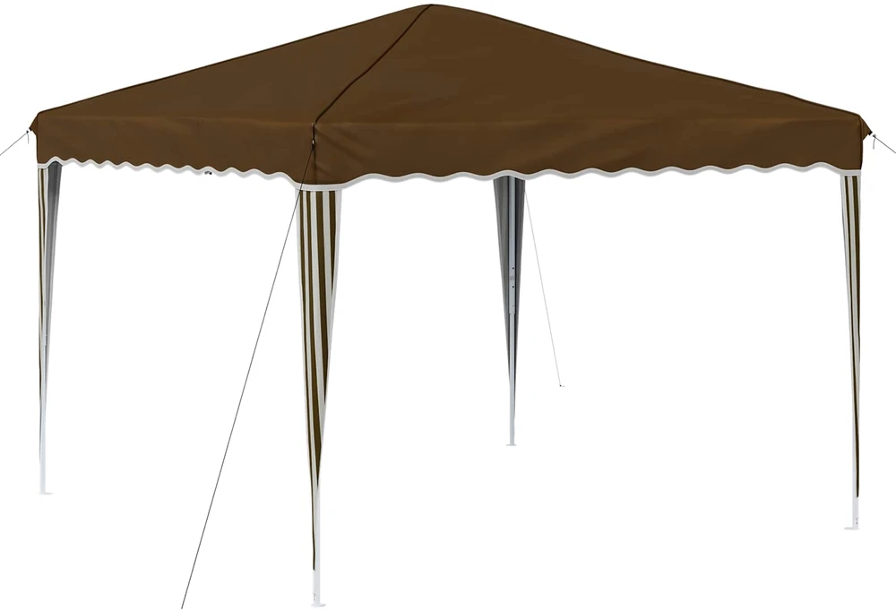 Pop-up šventinis palapinė 288 x 288 x 245 cm Taupe