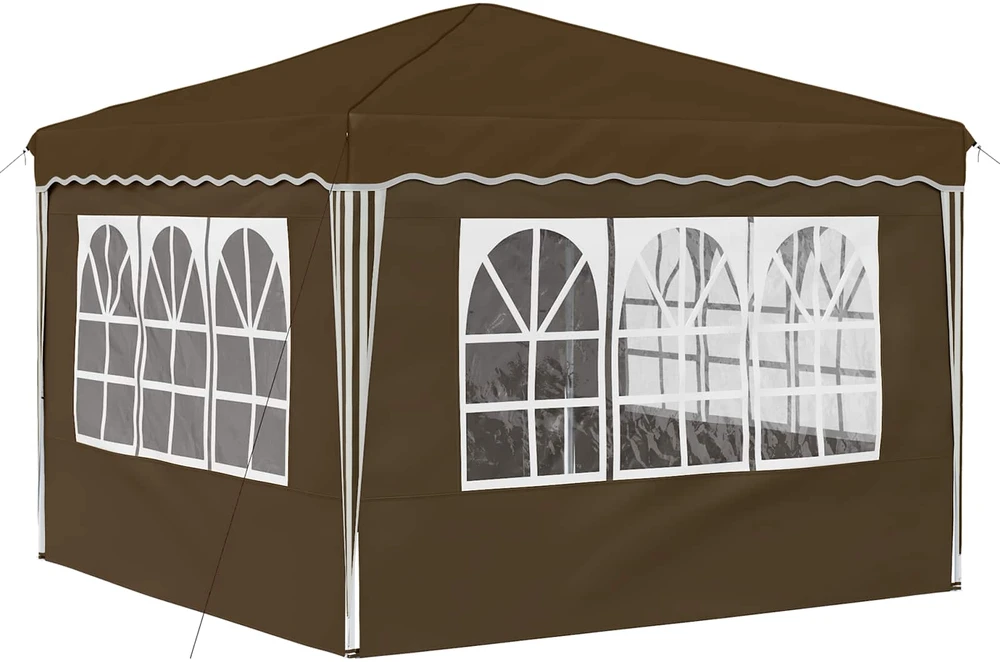 Pop-up šventinis palapinė 288 x 288 x 245 cm Taupe