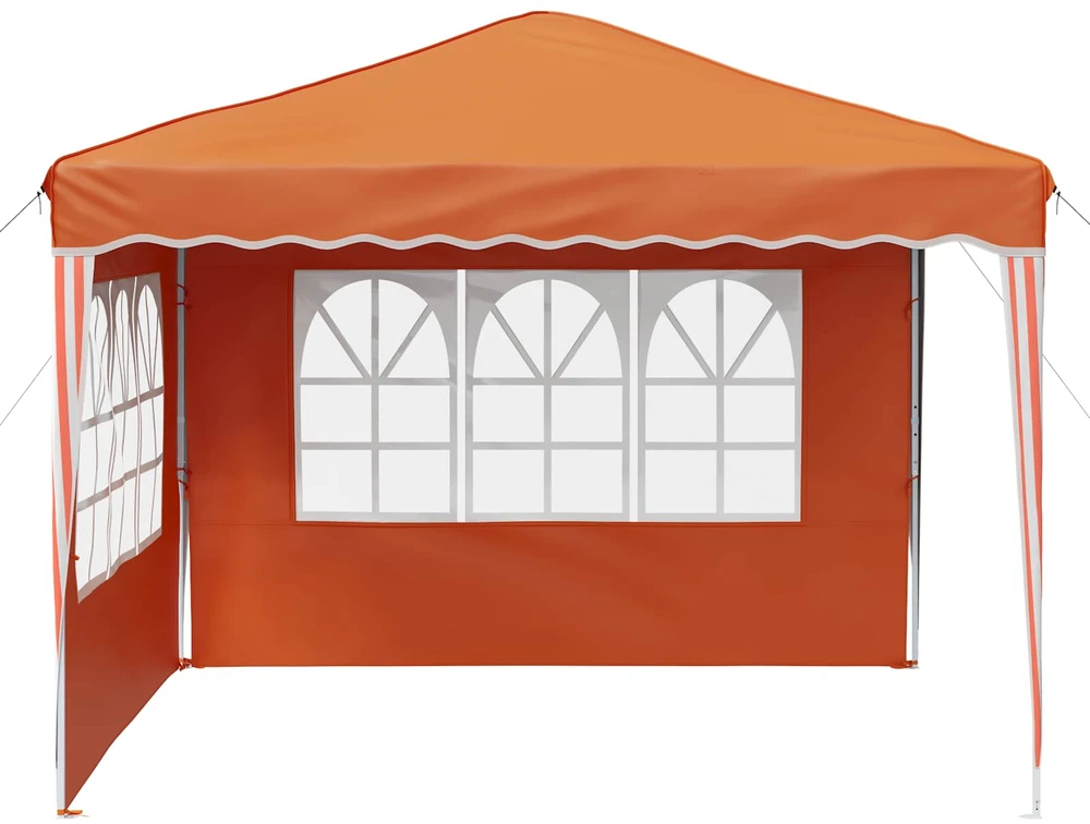 Pop-up šventinis palapinė 288 x 288 x 245 cm Oranžinė