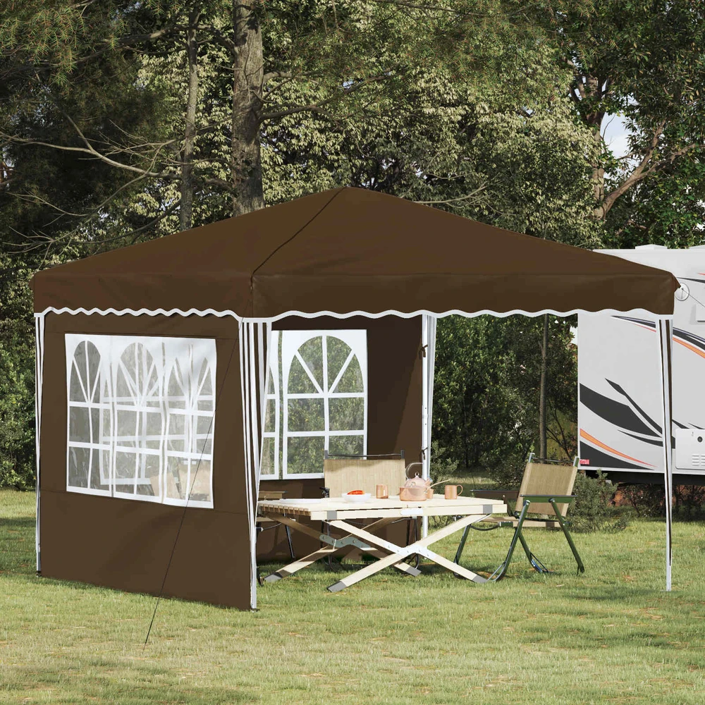 Pop-up šventinis palapinė 288 x 288 x 245 cm Taupe