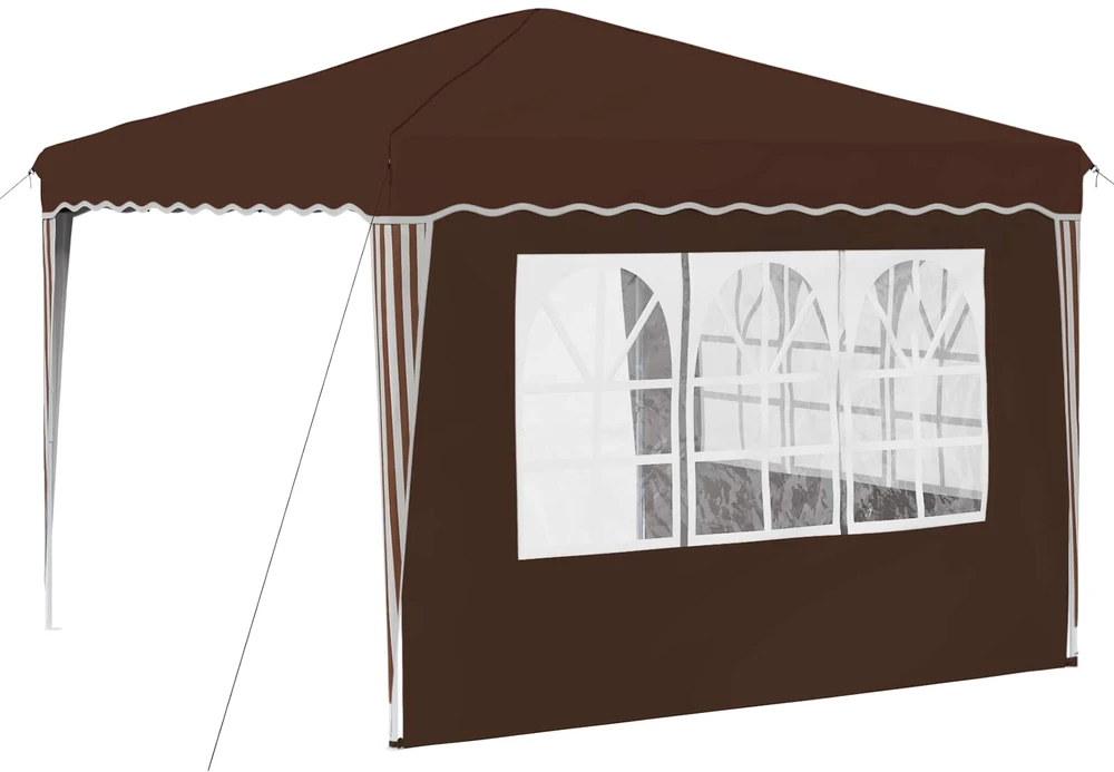 Pop-up šventinis palapinė 288 x 288 x 245 cm Ruda