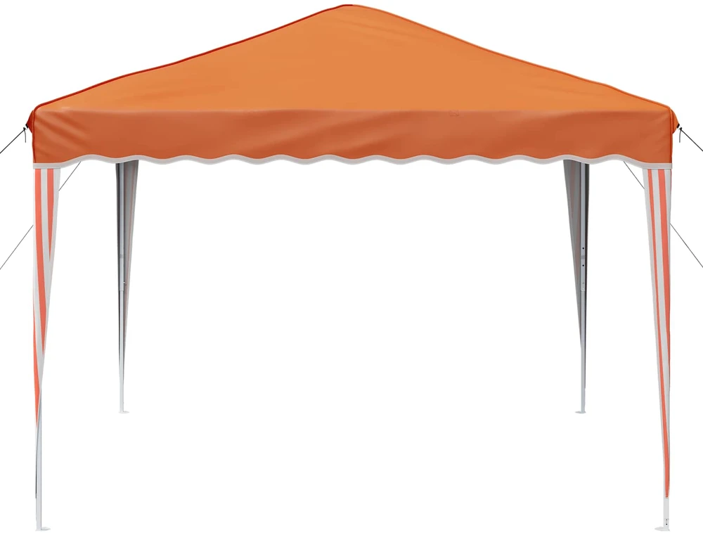 Pop-up šventinis palapinė 288 x 288 x 245 cm Oranžinė