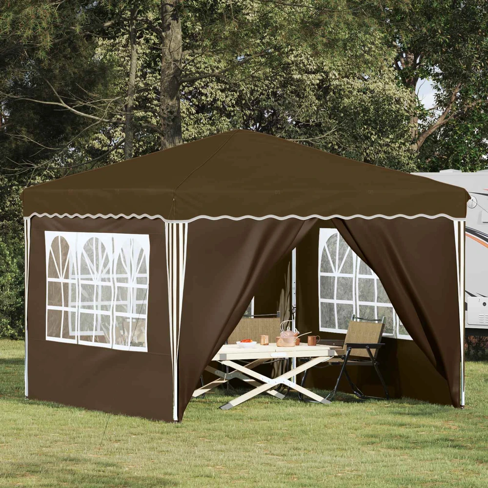 Pop-up šventinis palapinė 288 x 288 x 245 cm Taupe