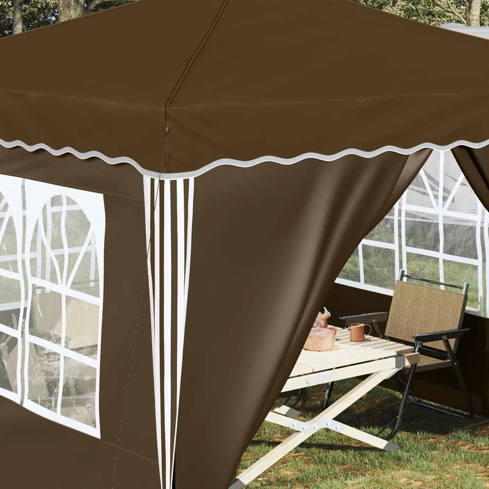 Pop-up šventinis palapinė 288 x 288 x 245 cm Taupe
