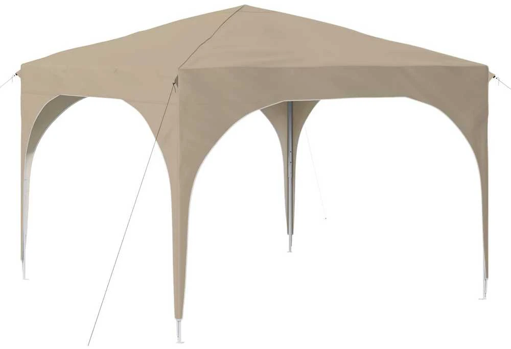 Pop-up šventinis palapinė 290 x 290 x 245 cm Kreminė
