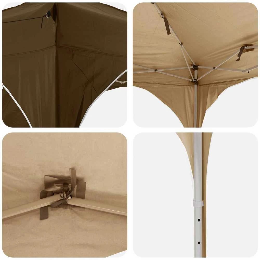 Pop-up šventinis palapinė 290 x 290 x 245 cm Taupe
