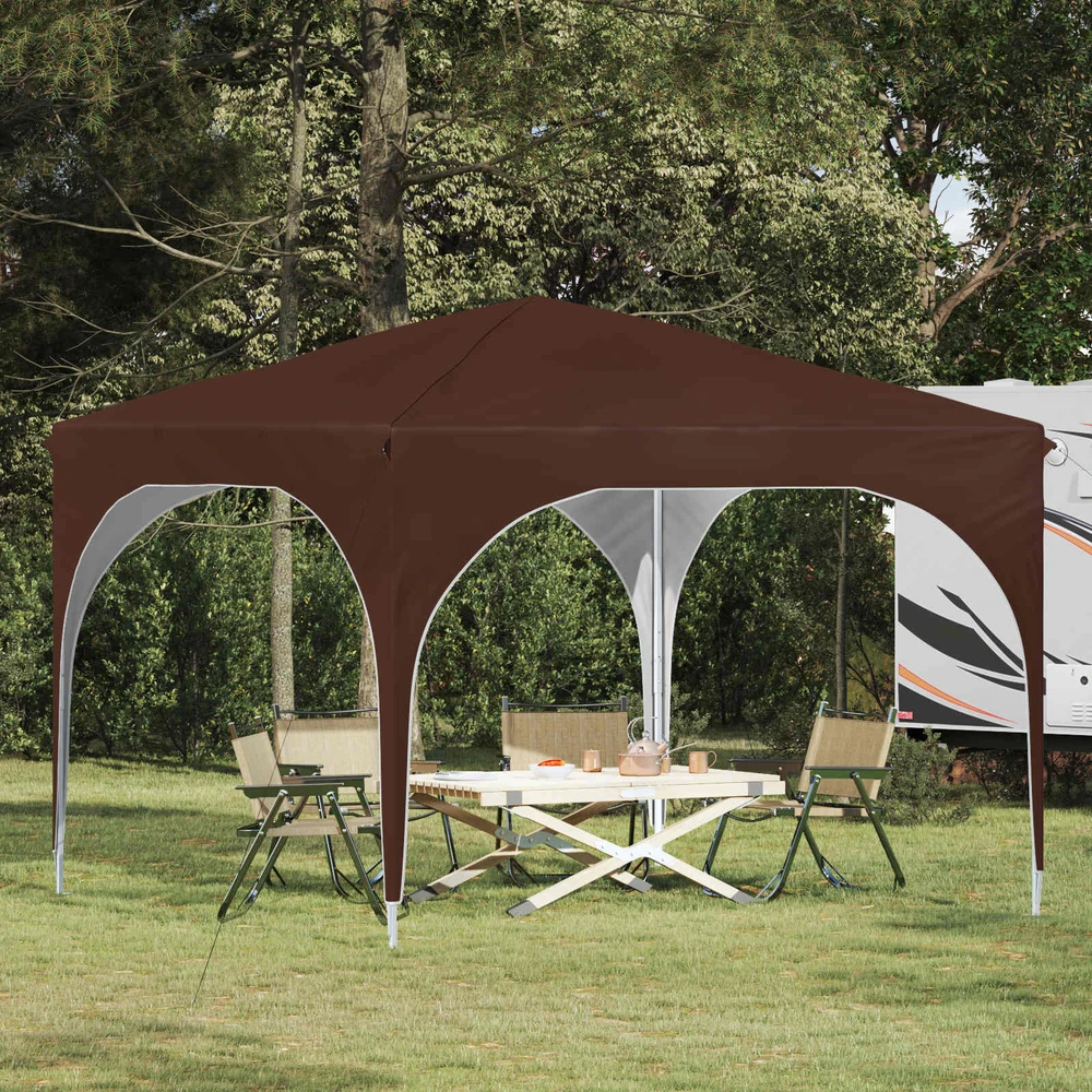 Pop-up šventinis palapinė 290 x 290 x 245 cm Ruda
