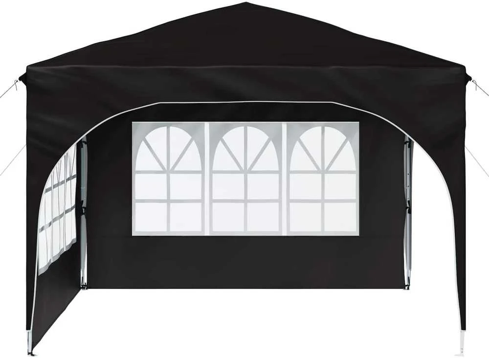 Pop-up šventinis palapinė 290 x 290 x 245 cm Juoda