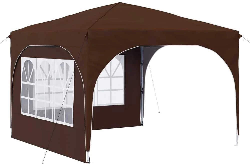 Pop-up šventinis palapinė 290 x 290 x 245 cm Ruda