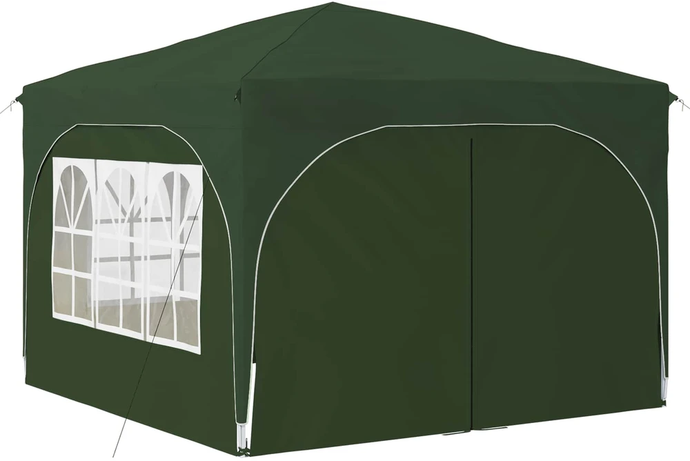 Pop-up šventinis palapinė 290 x 290 x 245 cm Žalia