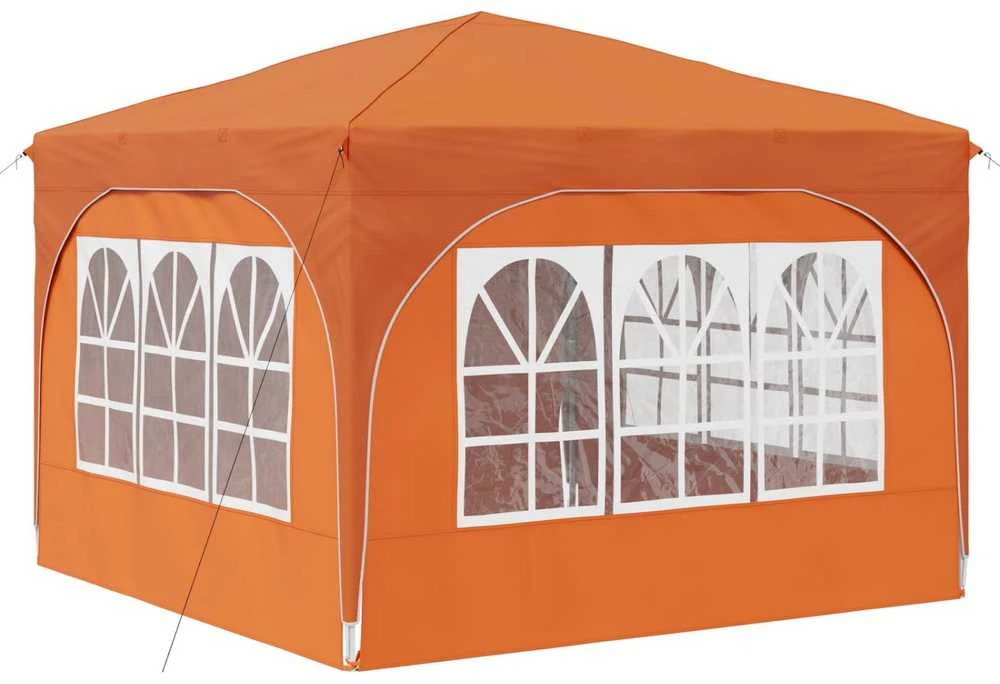 Pop-up šventinis palapinė 290 x 290 x 245 cm Oranžinė
