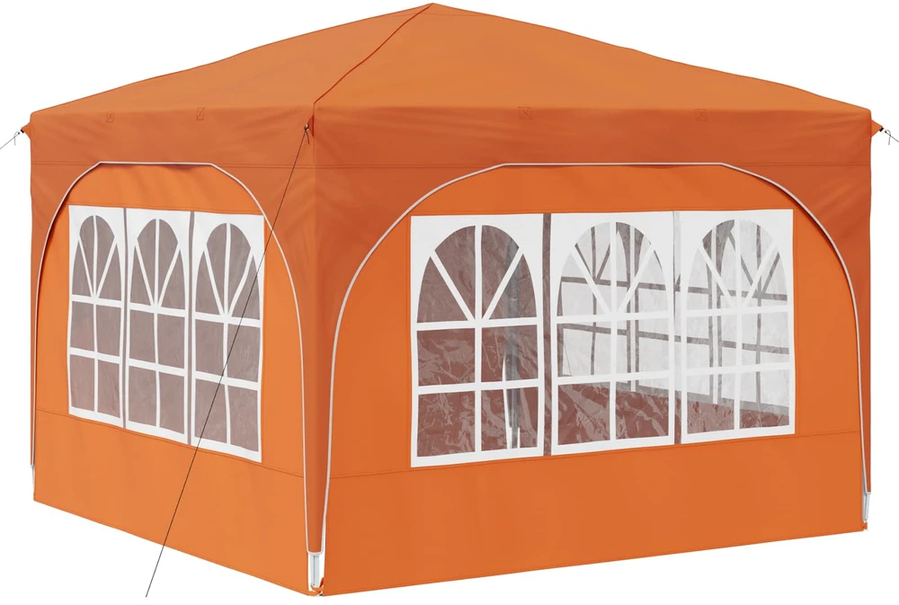 Pop-up šventinis palapinė 290 x 290 x 245 cm Oranžinė