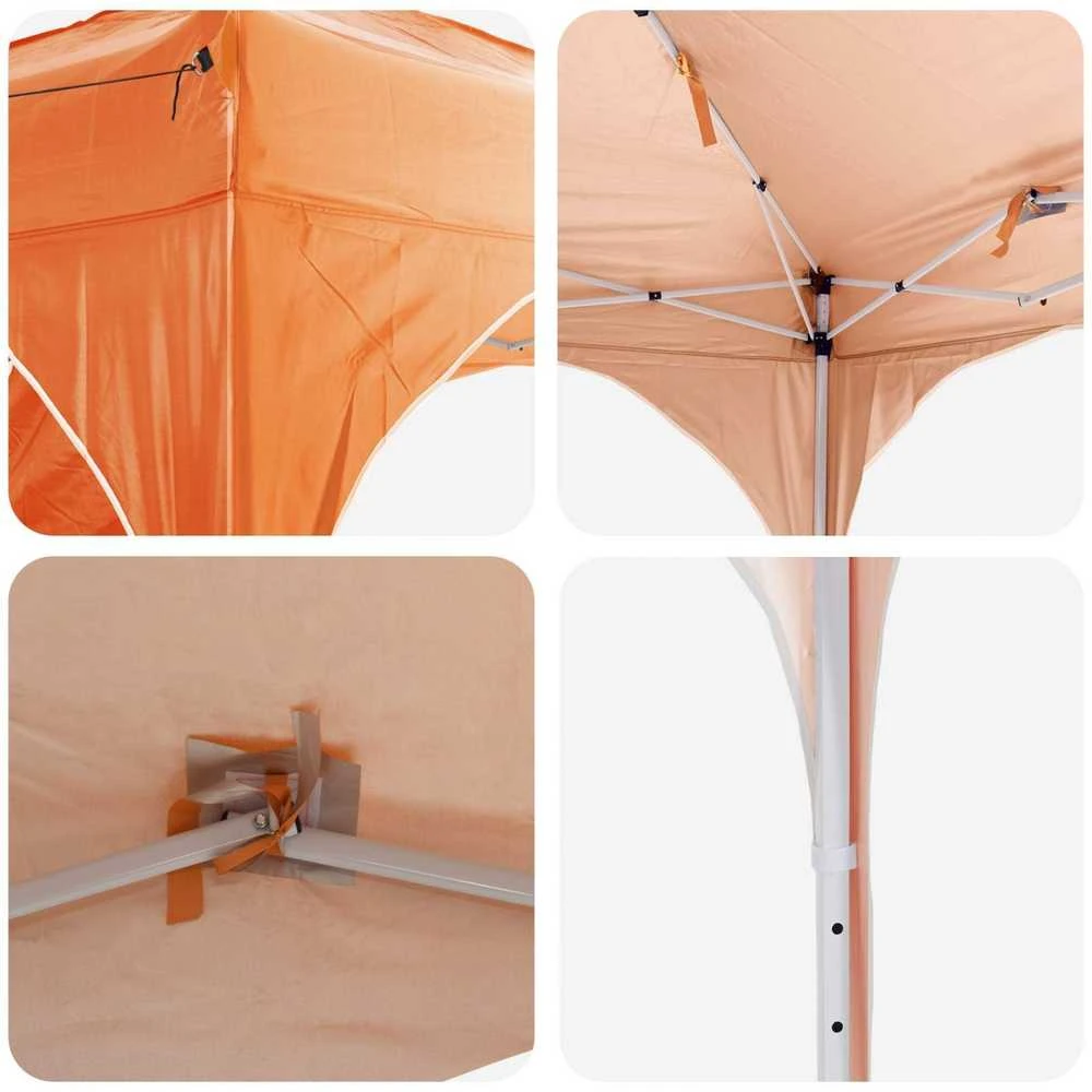 Pop-up šventinis palapinė 290 x 290 x 245 cm Oranžinė