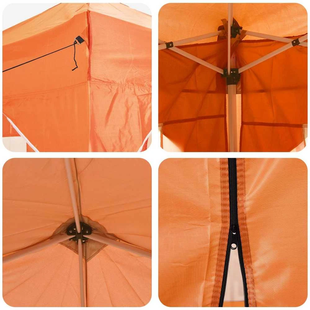 Pop-up šventinis palapinė 290 x 290 x 245 cm Oranžinė