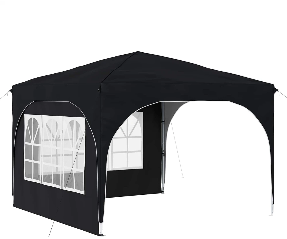 Pop-up šventinis palapinė 290 x 290 x 245 cm Antracitas