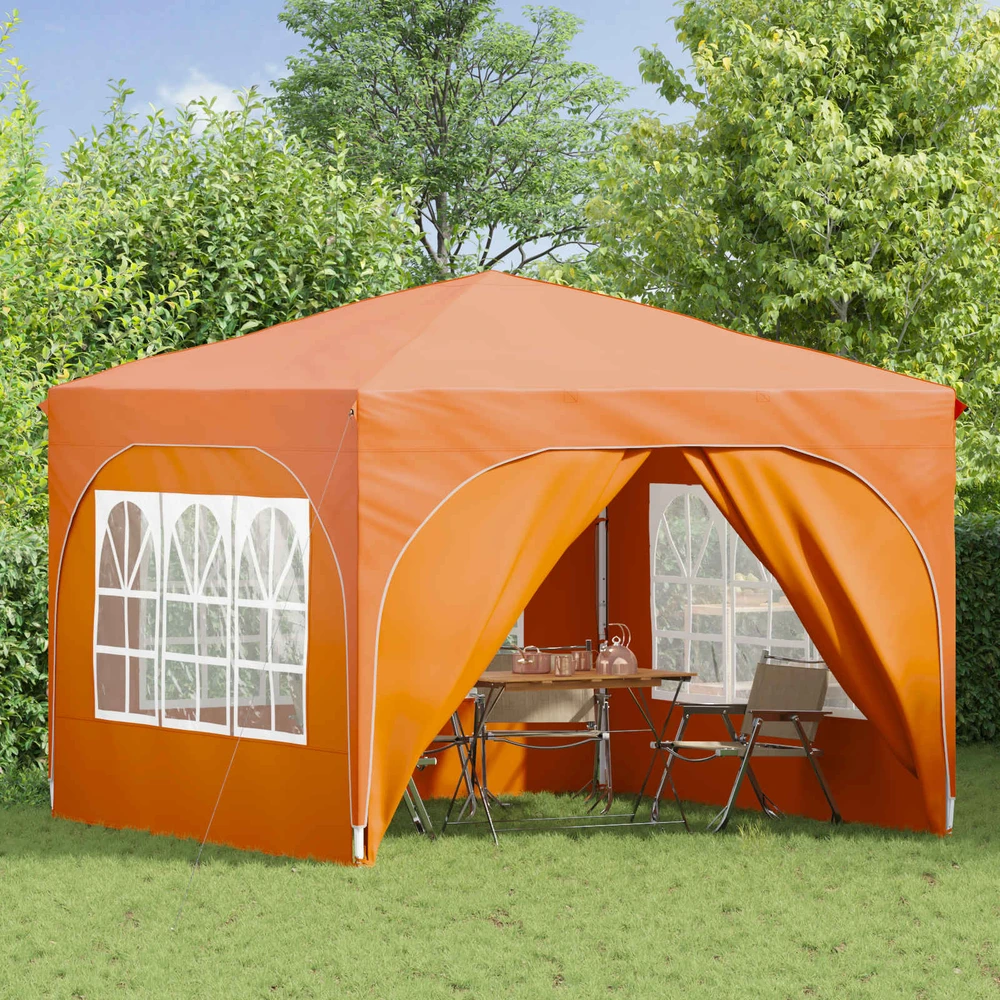 Pop-up šventinis palapinė 290 x 290 x 245 cm Oranžinė