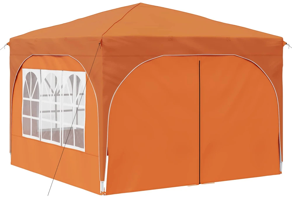 Pop-up šventinis palapinė 290 x 290 x 245 cm Oranžinė