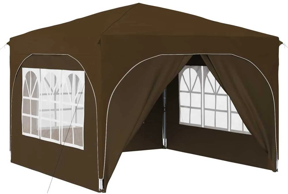Pop-up šventinis palapinė 290 x 290 x 245 cm Taupe