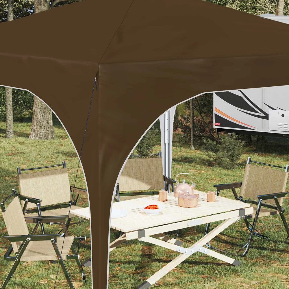 Pop-up šventinis palapinė 290 x 290 x 245 cm Taupe
