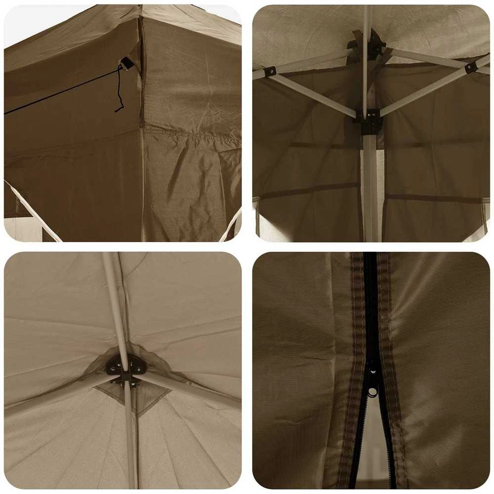 Pop-up šventinis palapinė 290 x 290 x 245 cm Taupe