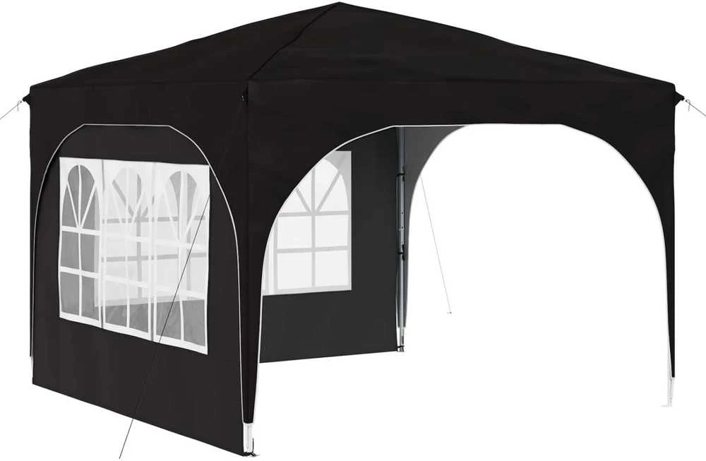 Pop-up šventinis palapinė 290 x 290 x 245 cm Juoda