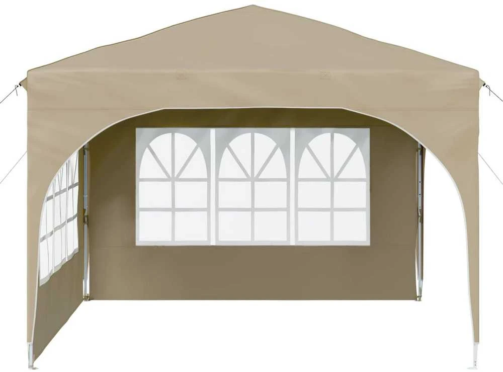 Pop-up šventinis palapinė 290 x 290 x 245 cm Kreminė