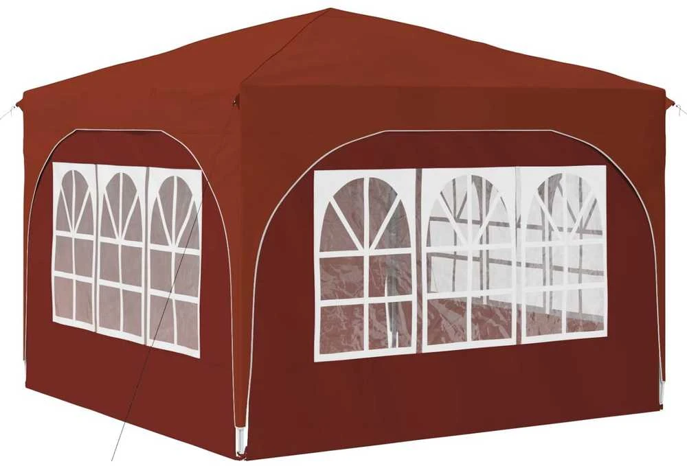 Pop-up šventinis palapinė 290 x 290 x 245 cm Terakotos