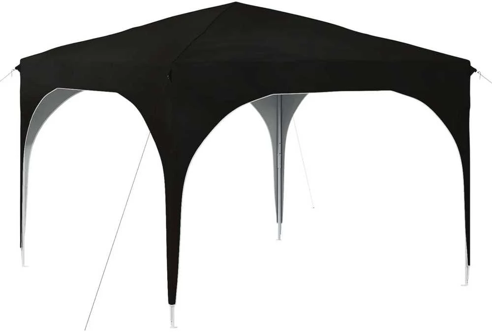 Pop-up šventinis palapinė 290 x 290 x 245 cm Juoda