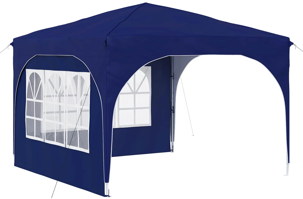 Pop-up šventinis palapinė 290 x 290 x 245 cm Mėlyna