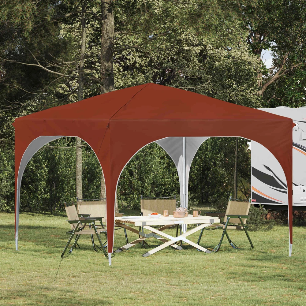 Pop-up šventinis palapinė 290 x 290 x 245 cm Terakotos