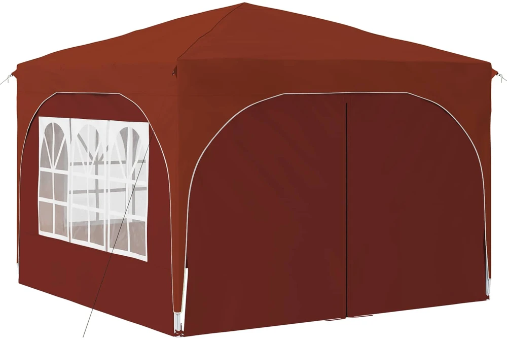 Pop-up šventinis palapinė 290 x 290 x 245 cm Terakotos