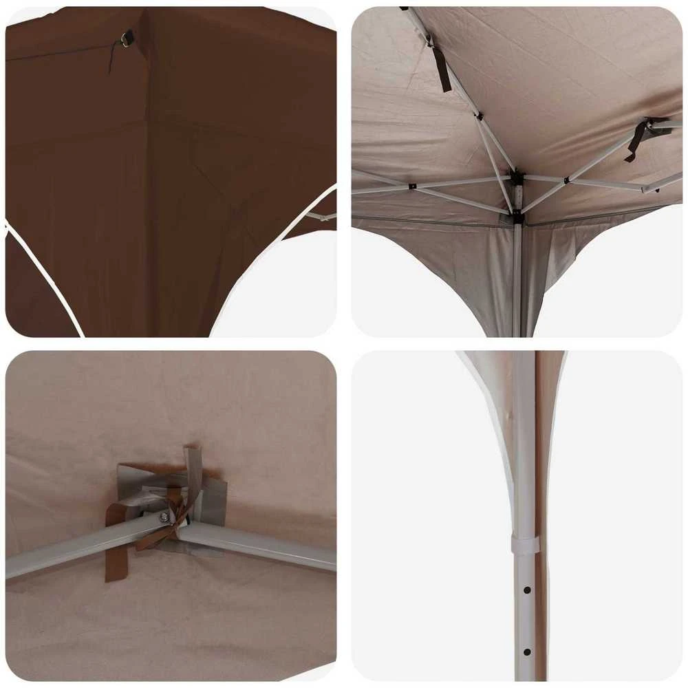 Pop-up šventinis palapinė 290 x 290 x 245 cm Ruda