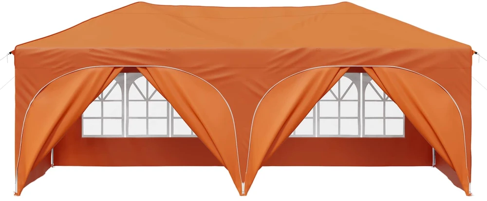Pop-up šventinis palapinė 575 x 288 x 245 cm Oranžinė