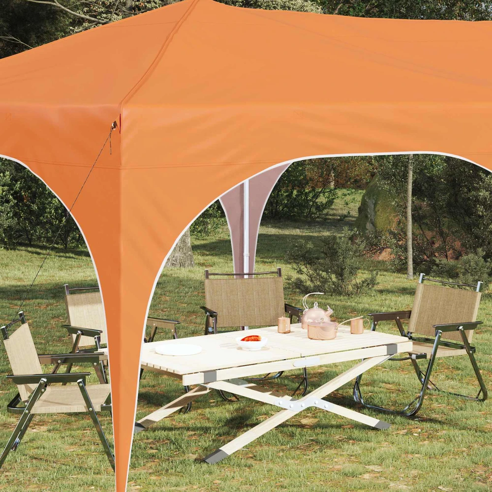 Pop-up šventinis palapinė 575 x 288 x 245 cm Oranžinė