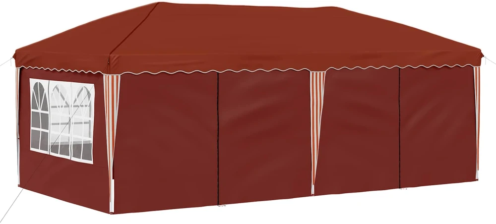 Pop-up šventinis palapinė 575 x 288 x 245 cm Terakotos
